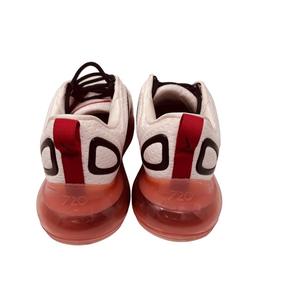 Nike Air Max 720 Sneakers AR9293 602 Lace Up Light Soft Pink/Gym Red Size 8.5 - Picture 4 of 9